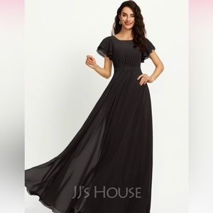 JJ’s house black bridesmaid dress worn once